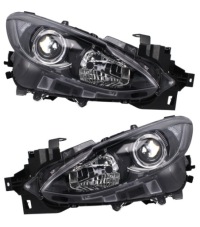 фото thumb №1, Фары лампы mazda 3 bm bn 13-16 tyc комплект + двигатели