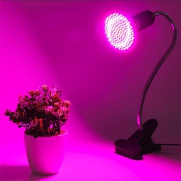 ПАНЕЛЬНАЯ ЛАМПА 200 LED ДЛЯ ВЫРАЩИВАНИЯ РАСТЕНИЙ 20ВТ СИЛЬНЫЙ РОСТ КЛИП