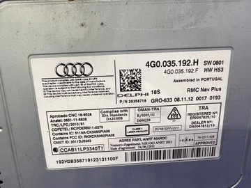 фото thumb №6, Audi a6 c7 a7 4g считыватель навигации навигация mmi мультимедиа 2x sd 4g0035192h