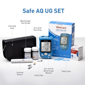 SINOCARE Глюкометр и измеритель мочевой кислоты