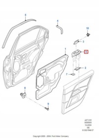 фото thumb №9, Рамка панель вікон лівий задня ford mondeo 00-07