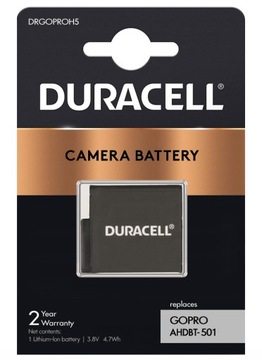 BATERIA AKUMULATOR DURACELL DO GoPro HERO 7 6 5 AJBAT-001 AHDBT-501 1250MAH