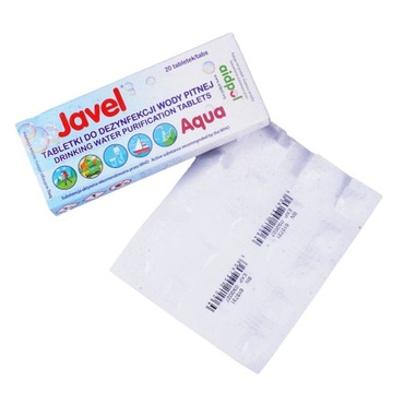 Таблетки для очистки и дезинфекции воды Javel 20 шт.