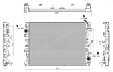 фото thumb №9, Радіаторів mercedes e клас w213 c клас w205 63 amg a0995000501 a0995005303