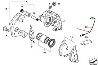 фото thumb №10, Bmw 5 e61 датчик зносу задніх гальмівних колодок гальмівних 34356789494 6789494