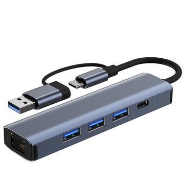 Ethernet-адаптер USB C — RJ45 Компактный адаптер USB — концентратор