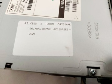 фото thumb №8, Kia ceed ii радио оригинал 96170a2100wk