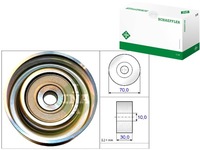 фото thumb №1, Ролик направляющая ремень fiat fullback mitsubishi as