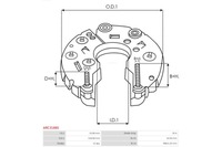 фото thumb №4, Кронштейн, фланець привідний генератора as-pl arc3188s