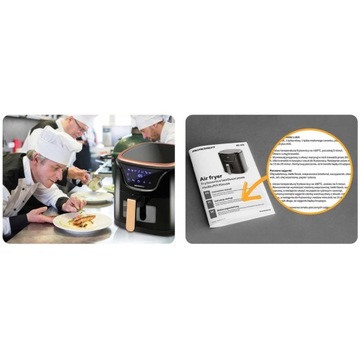 FRYTKOWNICA BEZTŁUSZCZOWA AIR FRYER FRYTOWNICA 5L