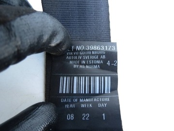 фото thumb №8, Pas безопасности средний зад задний 39863173 volvo v70 iii xc70 ii