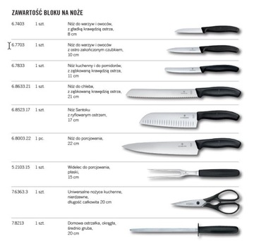 Zestaw noży Victorinox Swiss Classic 6.7193.9