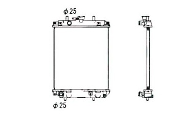 фото thumb №2, Радіаторів двигуна daihatsu move sirion yrv 1.0 04.