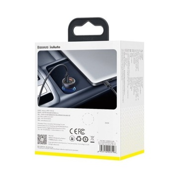 Автомобильное зарядное устройство Baseus USB-C QC3.0+PD 5A 65 Вт