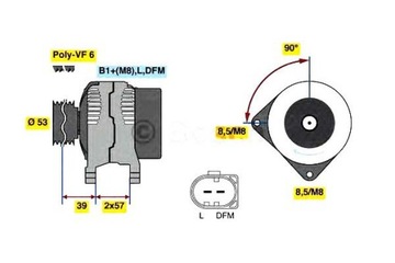 фото thumb №2, Генератор bosch 03c903023a 03c903025d 03c903023c