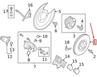 фото thumb №1, Диск тормозная задняя volvo xc40 31471476 оригинальная