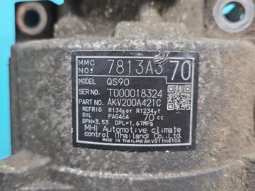фото thumb №7, Компресор кондиціонера компресор mitsubishi outlander 7813a370 akv200a421c