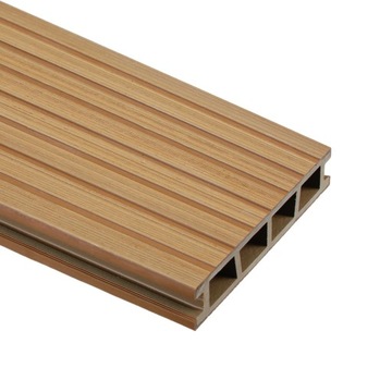 Deska kompozytowa Teak Bergdeck Pure tarasowa szczotkowana 240x15x2,5 brąz