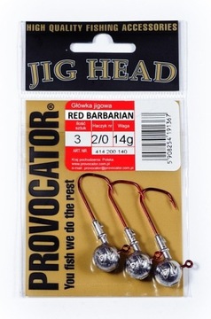 Główka jigowa PROVOCATOR Red Barbarian 5/0 21g 3sz