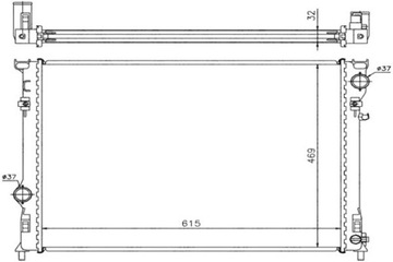 фото thumb №2, Радіаторів двигуна chrysler 300 c 2.7-6.1 04