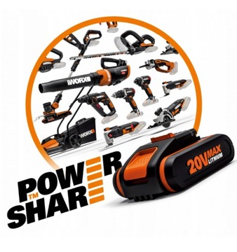 Аккумуляторная циркулярная пила WORX WX530.9 165 мм