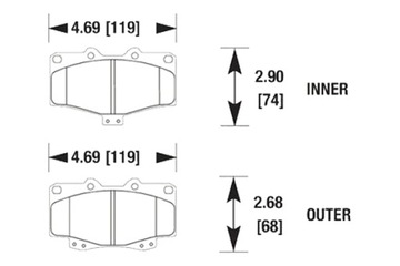 фото thumb №1, Hawk hps toyota hilux vi тормозные колодки перед hb315f.669