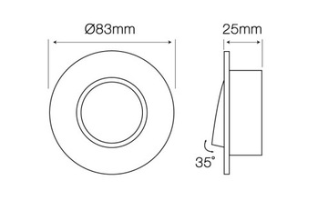 Круглый потолочный светильник MOVABLE GLASS SILVER.