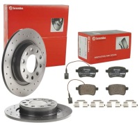 фото thumb №1, Brembo тормозные диски тормозные колодки alfa romeo giulietta 2010- dodge dart 264x10 задняя