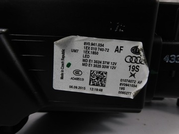 фото thumb №15, Audi a3 8v лампа права повний led передній рестайлінг 8v0941034af