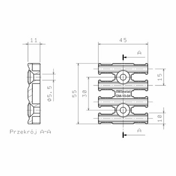 Держатель гребенки/кабеля ГМ-10-04-УВ 5 шт.