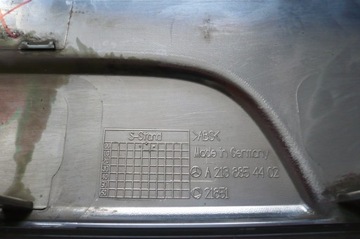 фото thumb №13, Mercedes a w213 планка хром накладка бампер зад