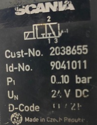 фото thumb №6, Клапан електромагнітний scania 2038655