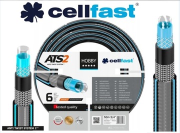 CELLFAST 16-220 HOBBY ATS2 САДОВЫЙ ШЛАНГ 3/4 ДЮЙМА 25 м