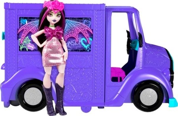 FOOD TRUCK MONSTER HIGH MUZYCZNY POJAZD + LALKA DRACULARA