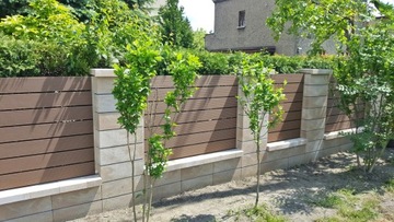 Композитная террасная доска 4,5 м, орех темно-коричневый