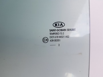 фото thumb №3, Стекло дверь левый зад задняя kia sportage iii 2011r