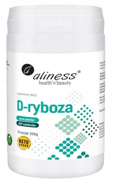 Aliness D-рибоза 2x200г Сахарный порошок КЕТО Кетогенная диета Глюкоза