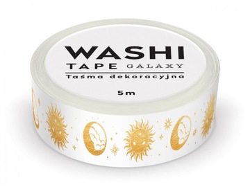 ЛЕНТА ДЕКОРАТИВНАЯ 15мм/5м WASHI TAPE GALAXY INTERDRUK MIX 1 шт.