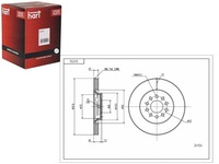 фото thumb №1, Гальмівні диски гальмівні 2szt. перед a4 02- фарбовані hart