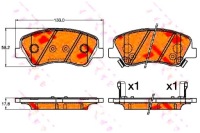 фото thumb №1, Trw тормозные колодки тормозные hyundai accent iv sedan 1.4