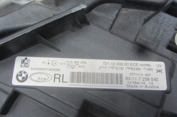 фото thumb №7, Лампа права перед bmw f30 f31 звичайна u-k