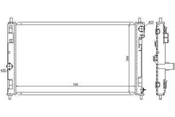 фото thumb №2, Nissens 61019 радиаторов, система охлаждение двигателя