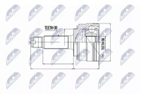 Шарнир наружный перед le/pr acura mdx honda pilot 2006- Цена, фото thumb