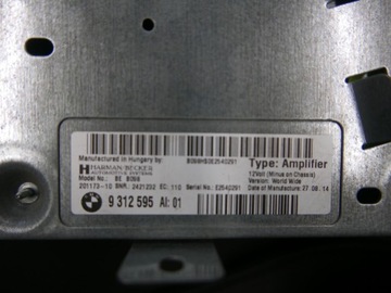 BMW F13 HI-FI УСИЛИТЕЛЬ HARMAN 9312595
