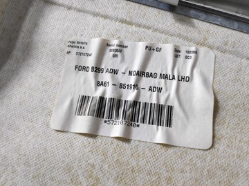 фото thumb №8, Ford fiesta mk7 потолок крыша 8a61-b51916-adw