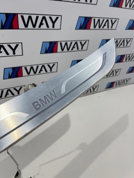 фото thumb №16, Bmw g11 планки накладки пороговые подсвечиваемый комплект европа