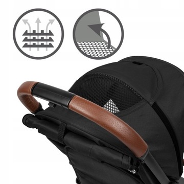 WÓZEK SPACEROWY SPACERÓWKA KIDWELL COLMER KOMPAKTOWY DO 22 KG CZARNY BLACK