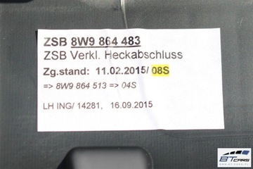 фото thumb №10, Audi a4 універсал allroad боковина килим багажника 8w9863879b 8w9863880a 8w986448