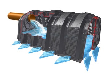 Инфильтрационный дренажный туннель Aquabin 300L, септик, станция очистки дождевой воды