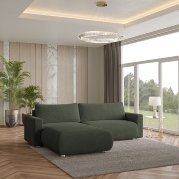 Роскошный угловой диван TURIN Comfort SLEEPING FUNCTION букла WAVE SPRING